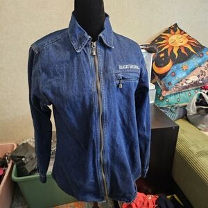 Vintage Harley-Davidson Blue Denim Jacket